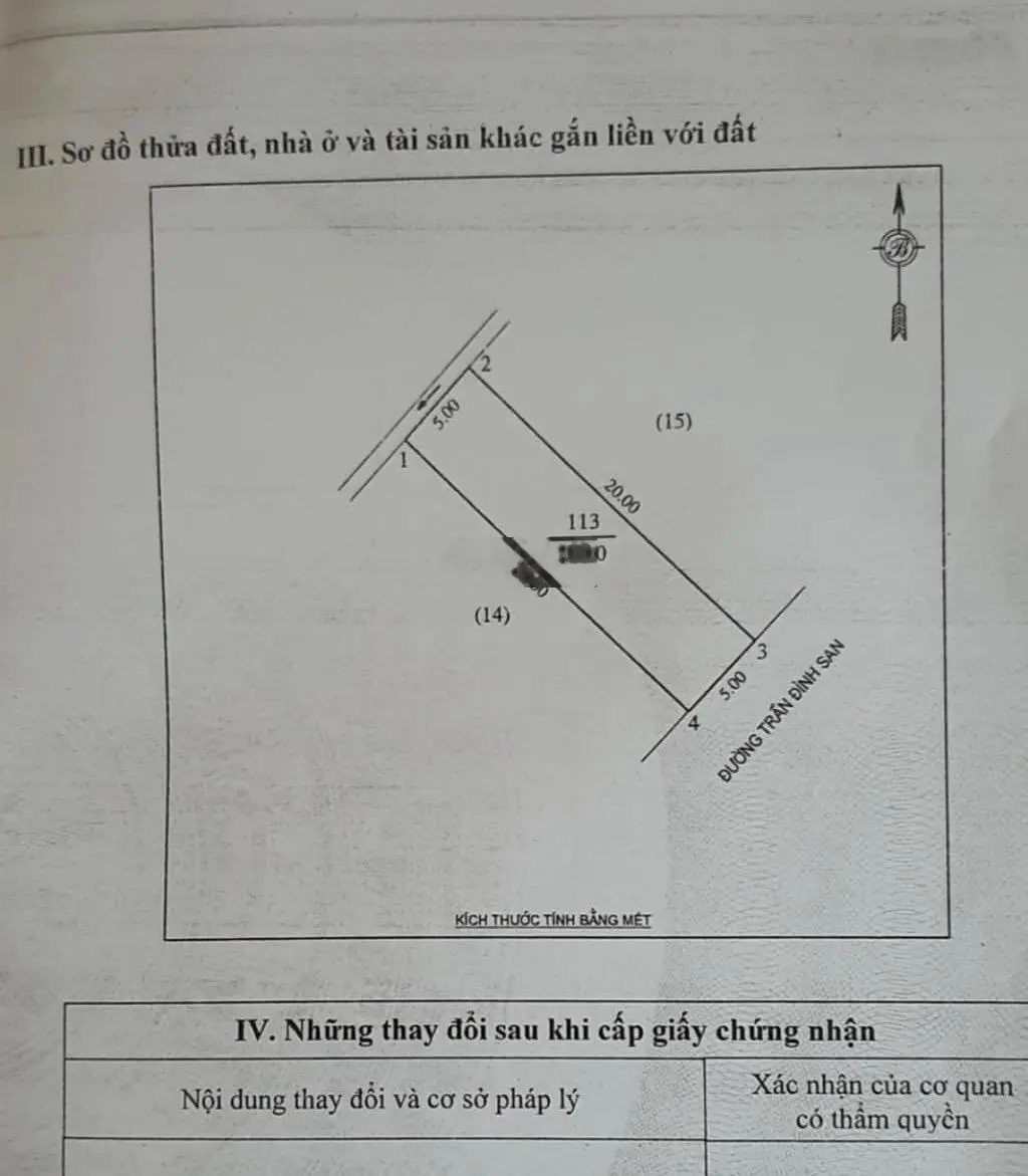 Bán đất mặt đường 8B - Trần Đình San 18m kinh doanh tốt