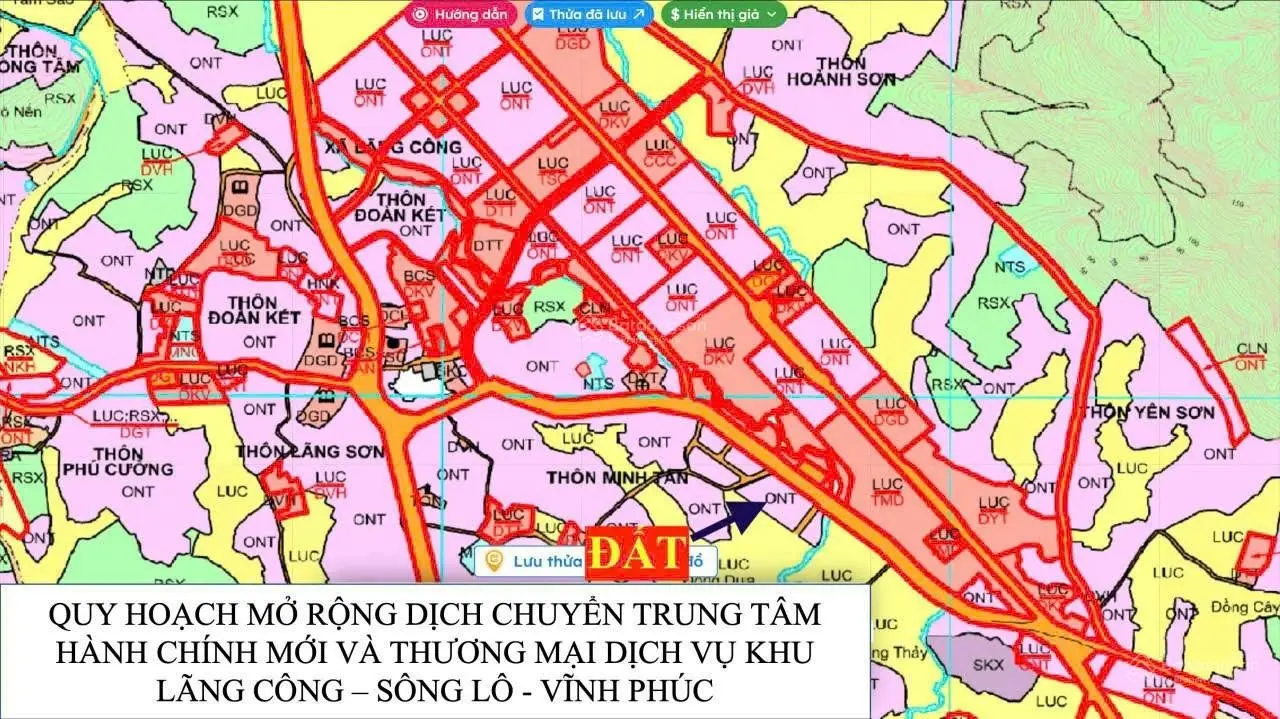 Chủ cần bán lô đất đấu giá mặt đường kinh doanh ĐT307 Lãng Công - Sông Lô -Vĩnh Phúc. LH 0968 624 ***