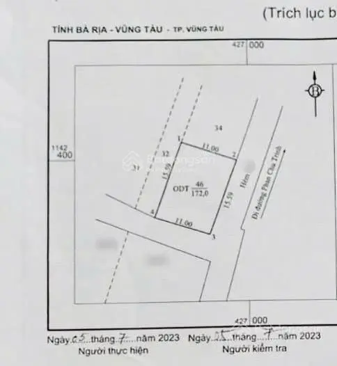 Bán đất biệt thự sát biển bãi sau thuỳ vân tp.vt vị trí đẹp hẻm 8m đi bộ ra biển gần. giá 17 tỷ tl