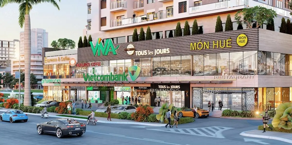 Shophouse Vũng Tàu Centre Point mua từ CĐT, 343m2 tại khu đô thị Chí Linh, Vũng Tàu, 54 triệu/m2