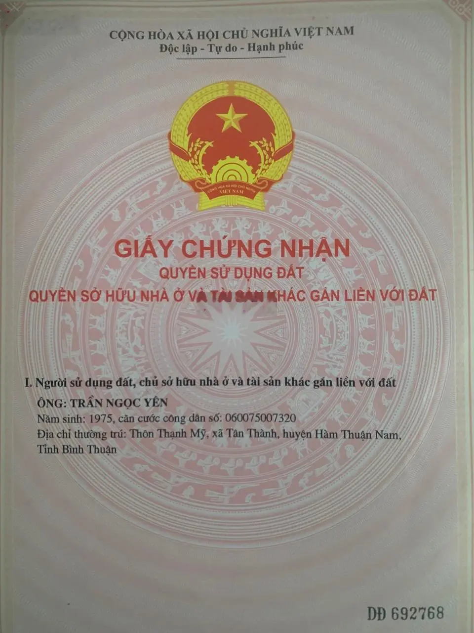 Bán nhanh lô 45m đất QH ONT đừơng ĐT 719A Tân Thành Hàm Thuận Nam, dân cư hiện hữu, đầu tư du lịch