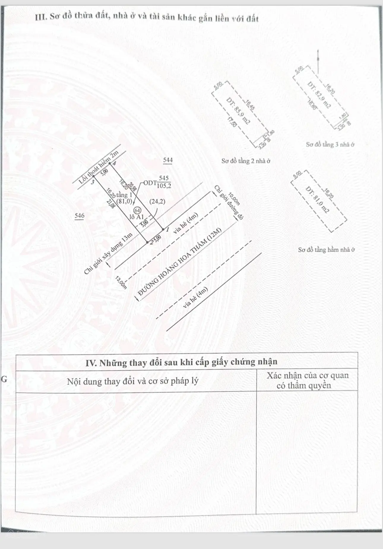 Chính chủ cần bán nhà 3 tầng mặt tiền Hoàng Hoa Thám Hiệp Thành 3 DT 105m2 đã hoàn công chỉ 7.9 tỷ