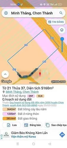 Một lô đường nhựa giá rẻ thị xã Chơn Thành giá hơn 500 triệu - 0906625