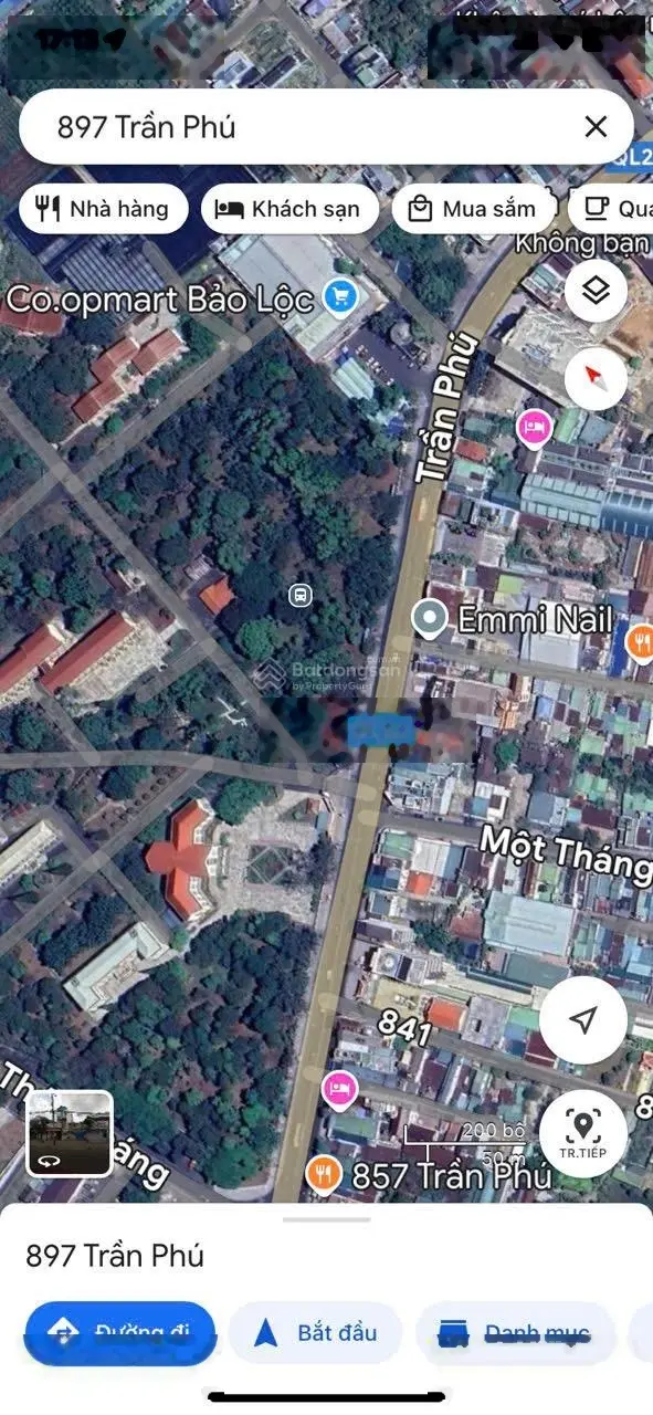 Gần 500m2 Trần Phú gần Coop Mart phường B'Lao. 7x65m vị trí đắc địa kinh doanh