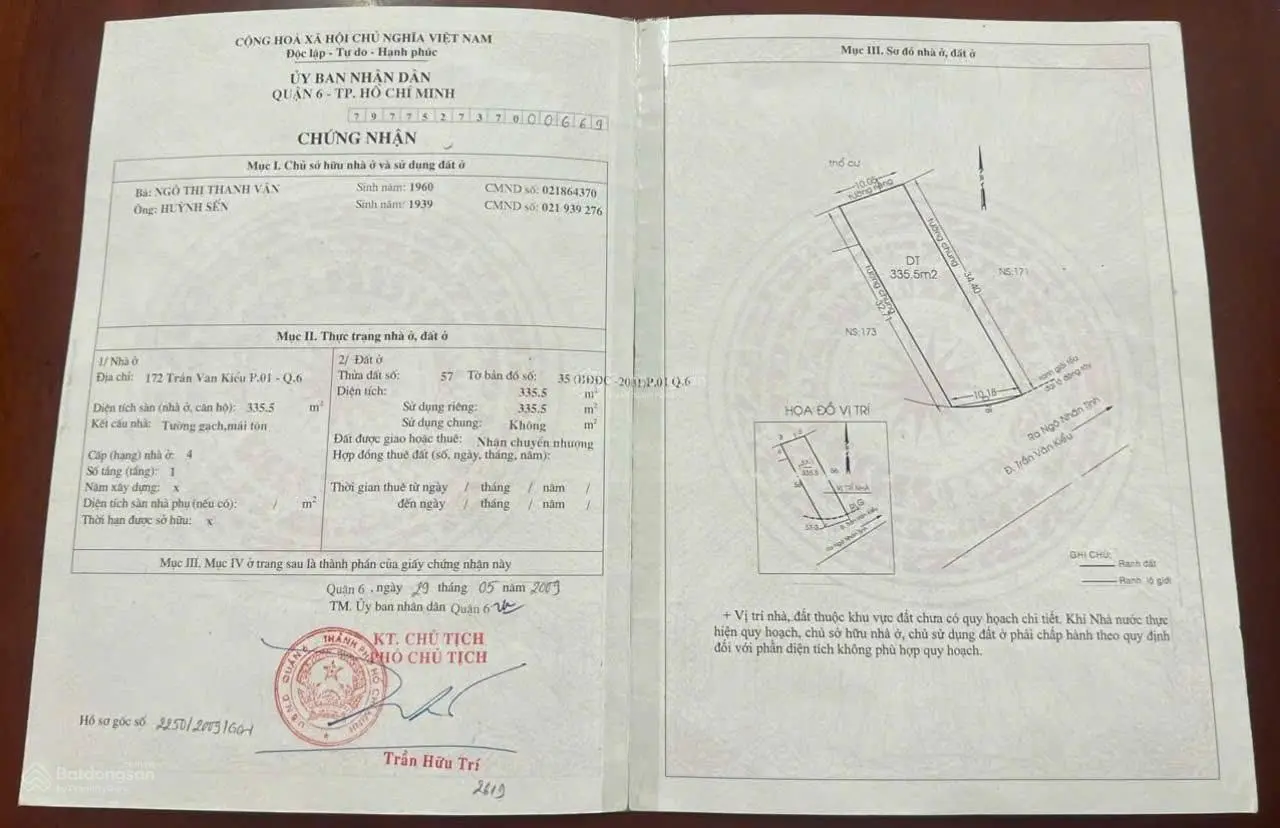 Thông tin Bán tòa nhà 1392 Võ Văn Kiệt, P1, Q6.