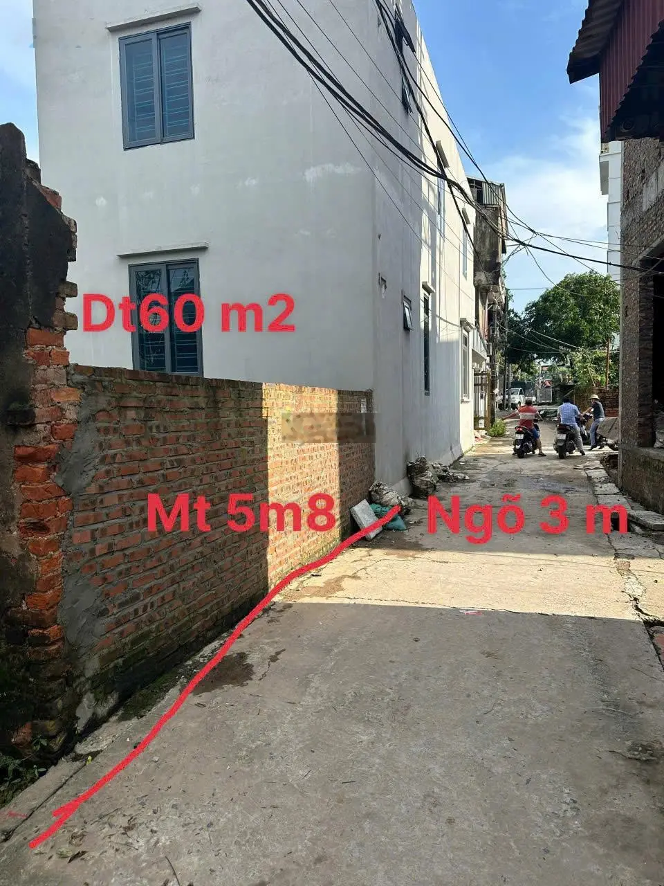 60m2 full thổ cư, mt 5.8m, ngõ 3m, chính chủ, Chương Mỹ