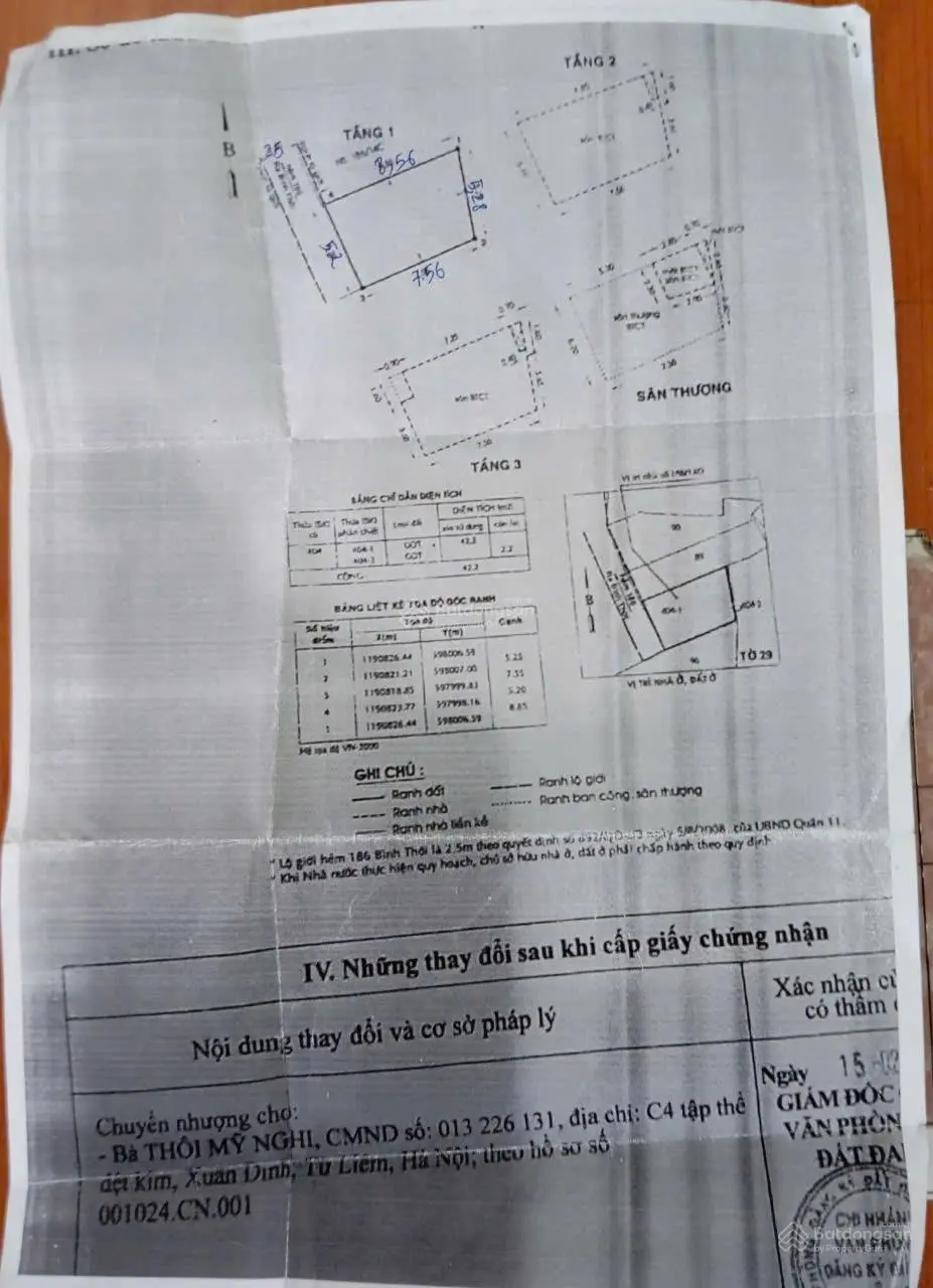 Bán nhà hẻm 2,5m Bình Thới Phường 14 Quận 11 giá 6,5 tỷ - 42m2