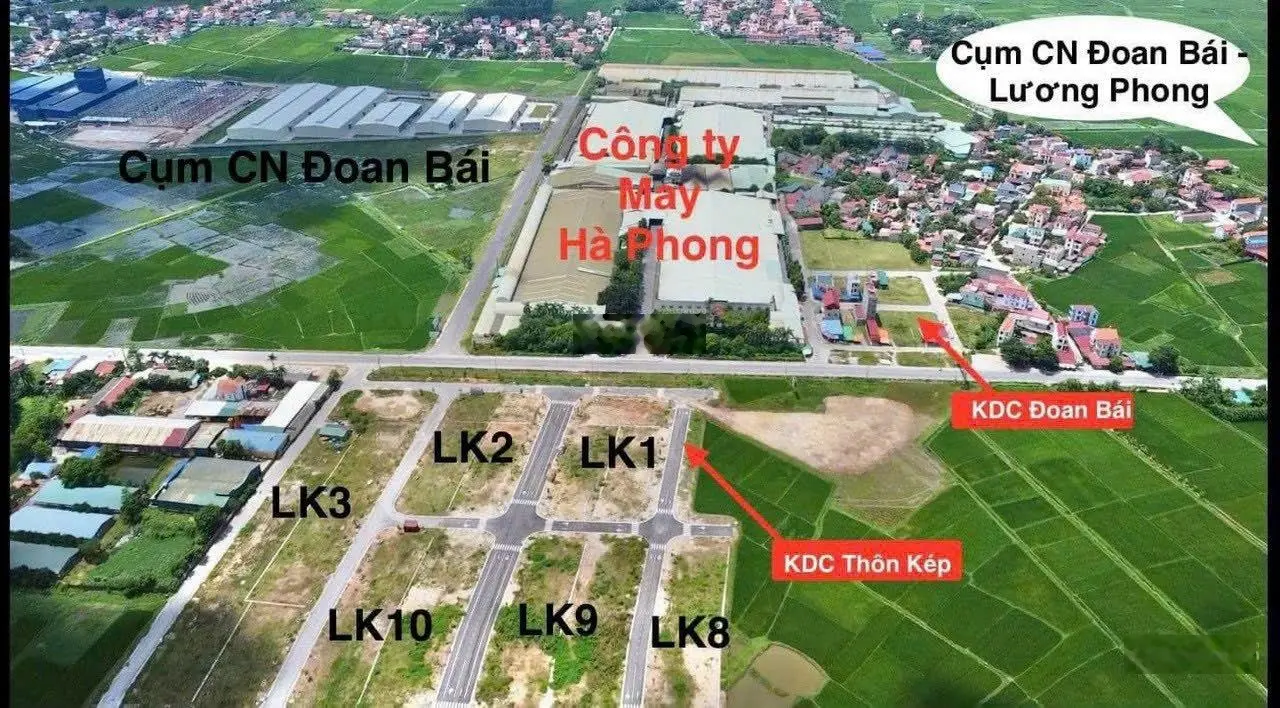 Bán nhanh lô đất đối diện công ty may Hà Phong đông đúc, kinh doanh ngay, giá rẻ hơn hàng xóm 400tr