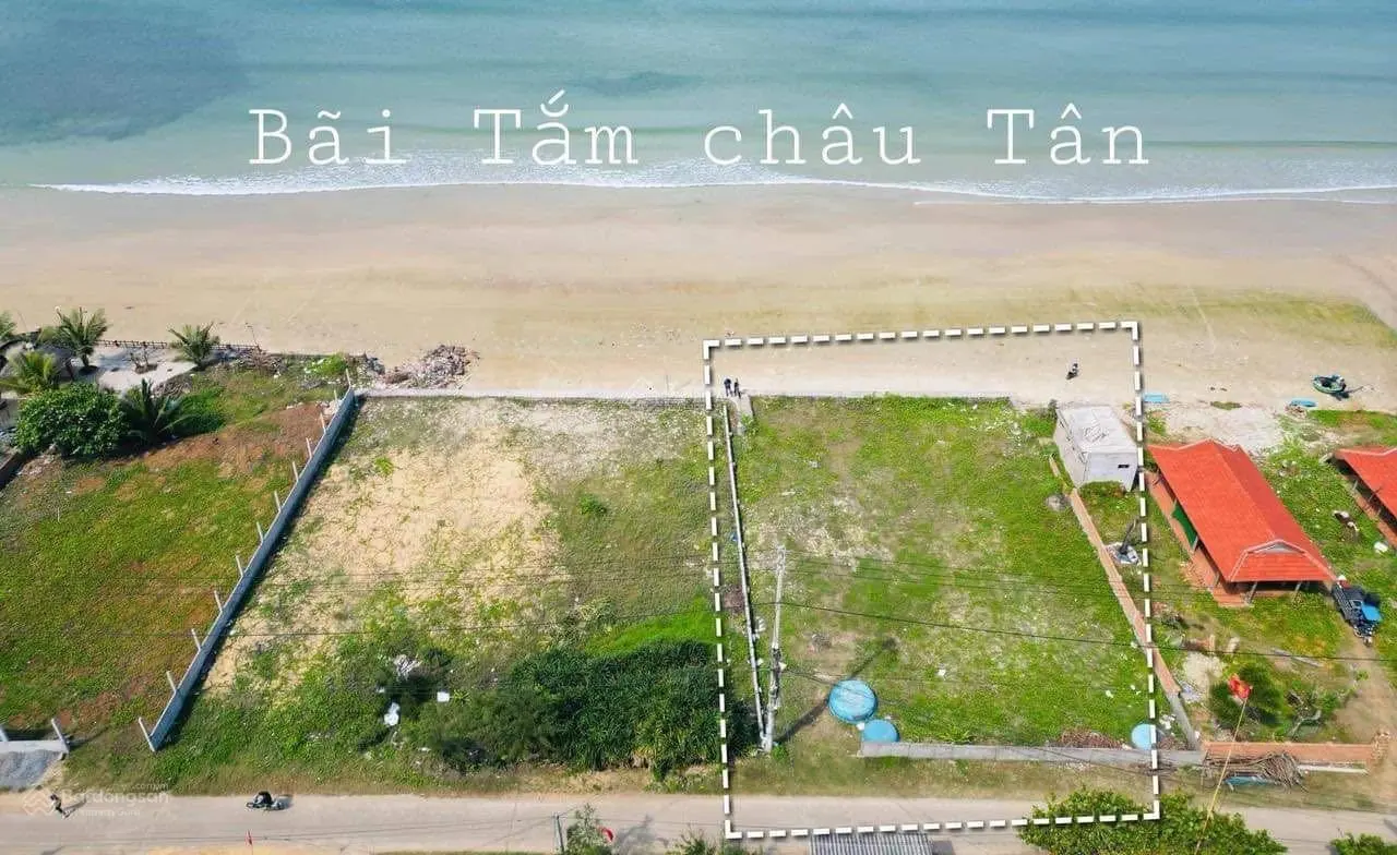 Bán 267m2 đất mặt tiền biển đẹp nhất biển Châu Tân, Bình Châu, Quảng Ngãi ( Giảm giá đặc biệt)