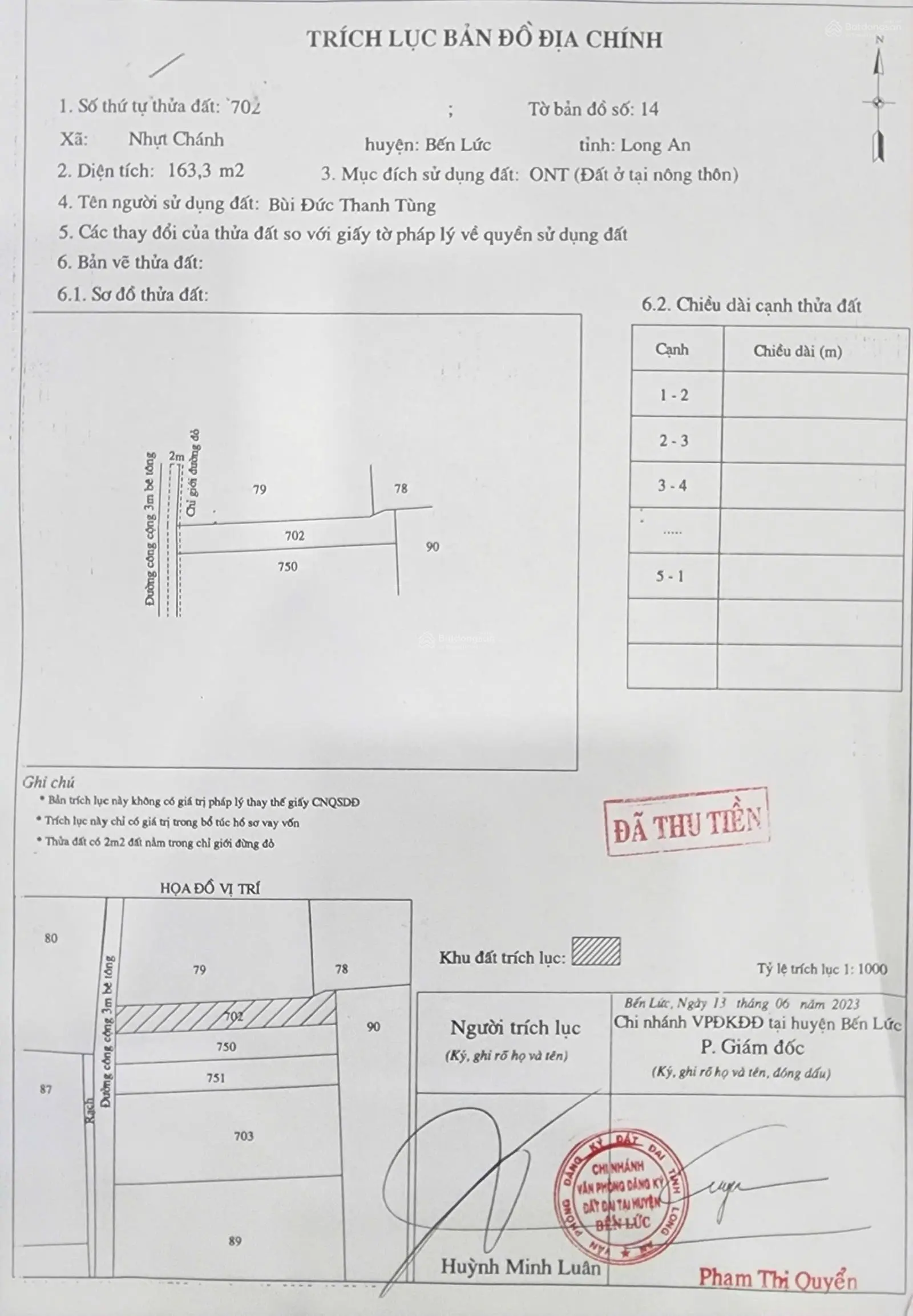 Bán đất tại Nhựt Chánh Residence giá ưu đãi, diện tích 162m2 hot