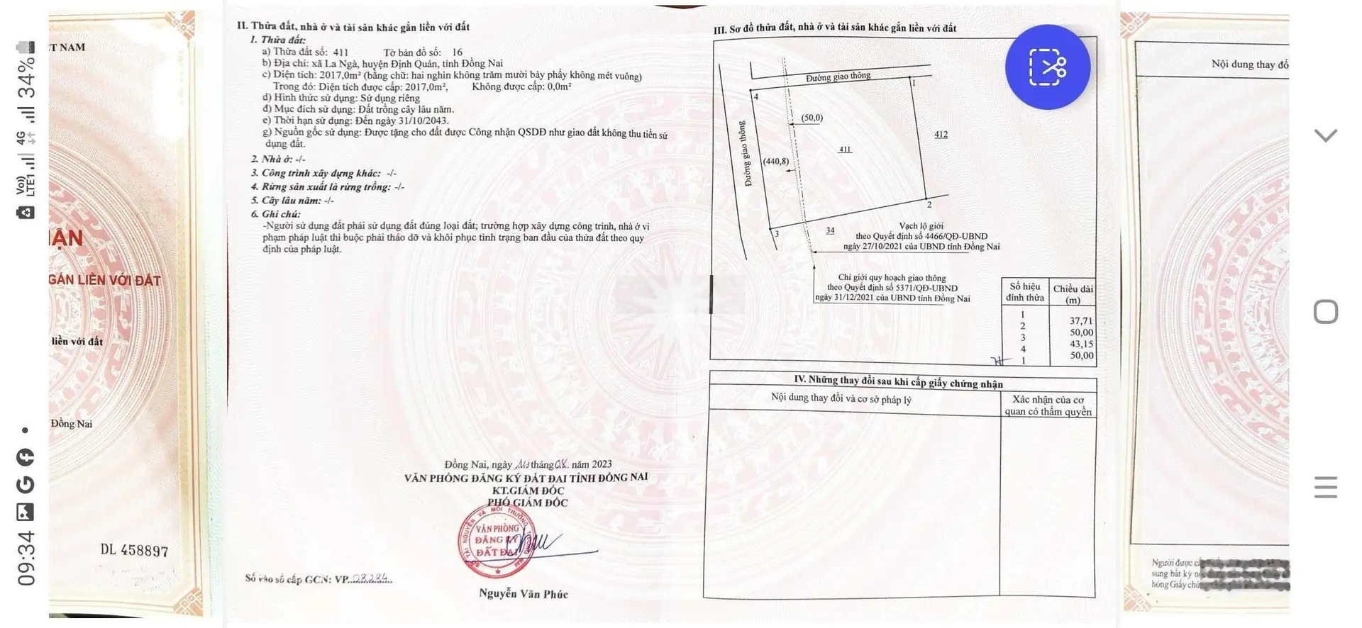 Đất KV La Ngà. Diện tích 5.266m2, 2 mặt tiền, mặt tiền nhựa chính 43m, Giá chỉ 6ti. 0941 977 ***