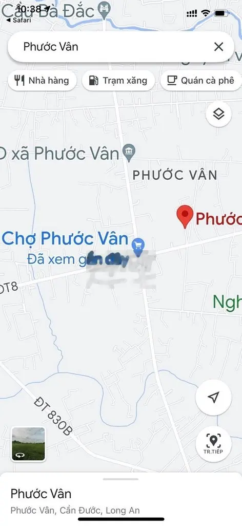 Bán đất thổ cư , tiện xây nhà ở , nghỉ dưỡng gần ngã tư chợ Phước Vân