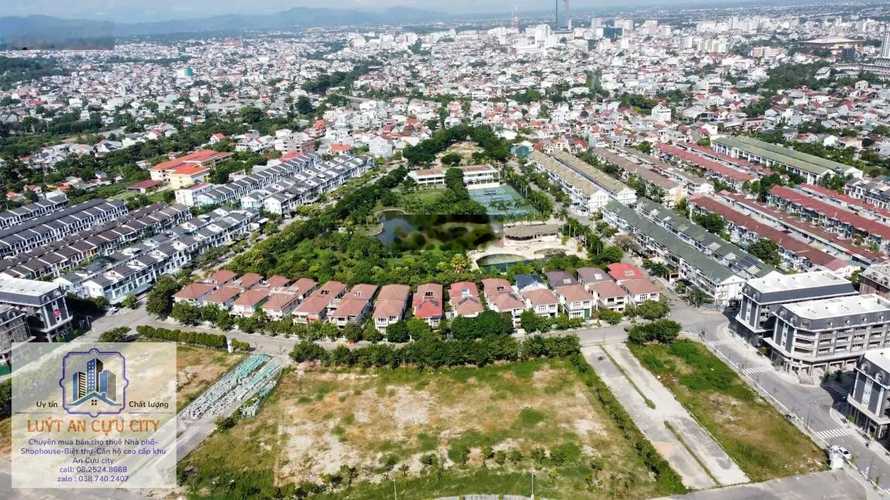 Bán Nhà thô mặt tiền đường số 8 rộng 16,5m An Cựu city view công viên sân tenis Diện tí