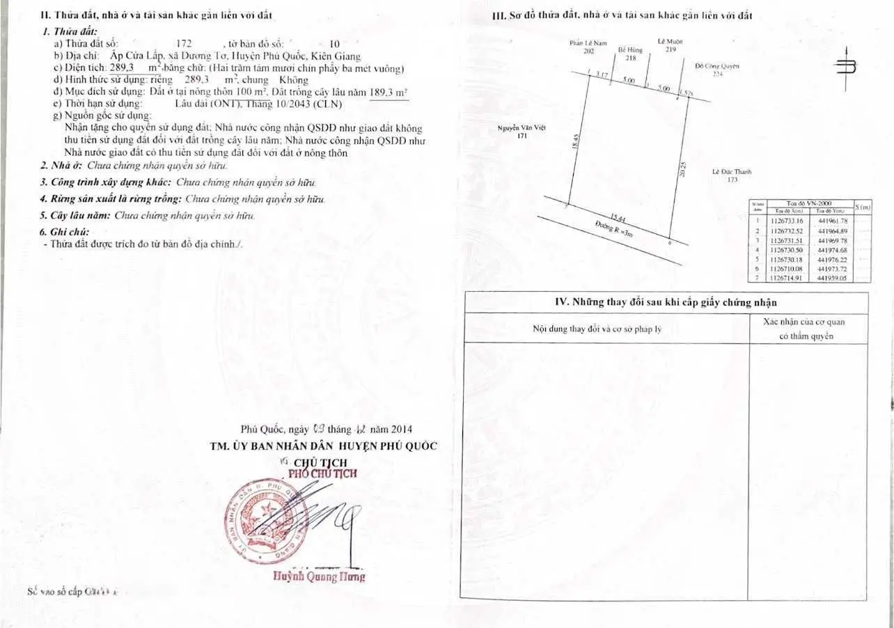 Bán lô đất 289m2 khu du lịch Trần Hưng Đạo. Cách biển 500m, có sẵn thổ cư, mặt tiền rộng, giá kẹt