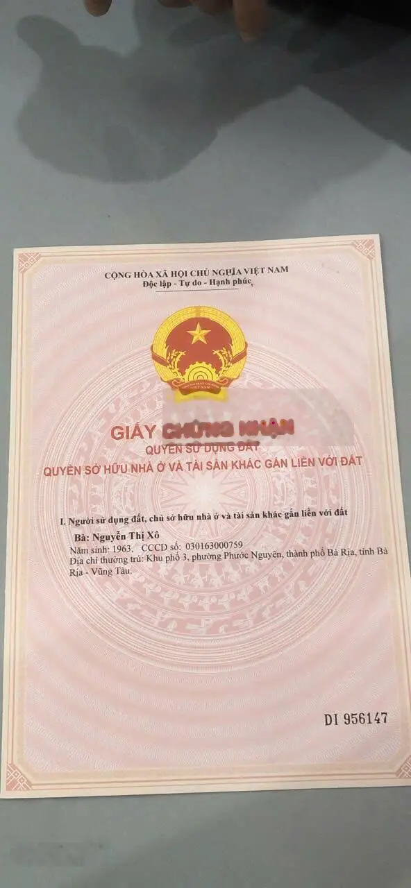 Giảm sốc bán cắt lỗ 900tr dãy phòng trọ ngay sát quảng trường công viên TP Bà Rịa, tiềm năng lớn