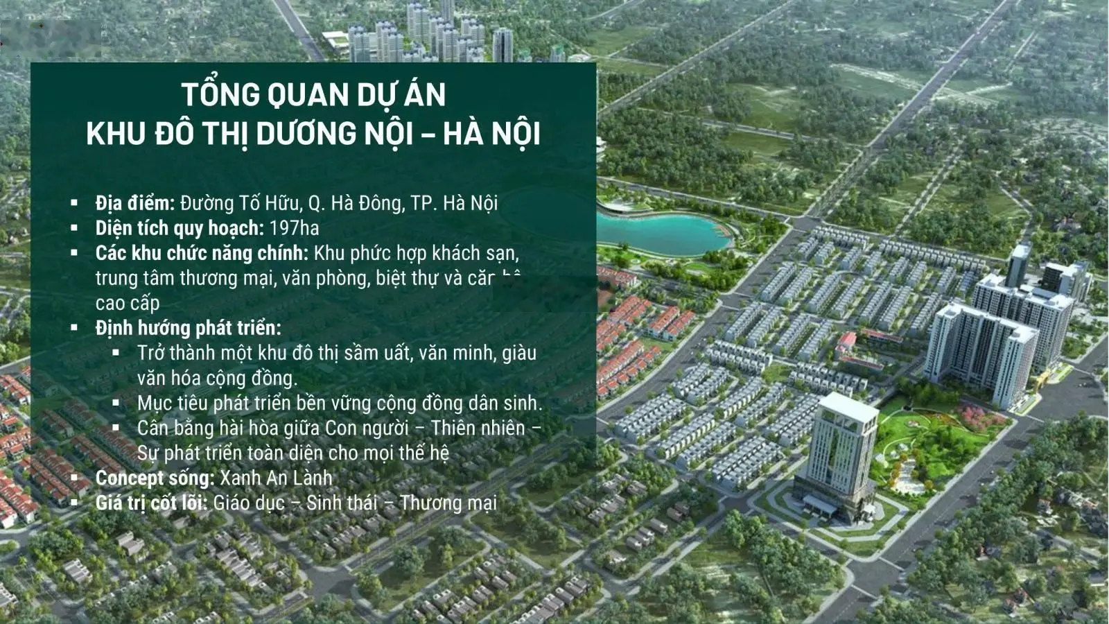 Biệt thự An Quý mặt đường Lê Quang Đạo kéo dài, trực tiếp CĐT Nam Cường, DT 198m2, gần công viên