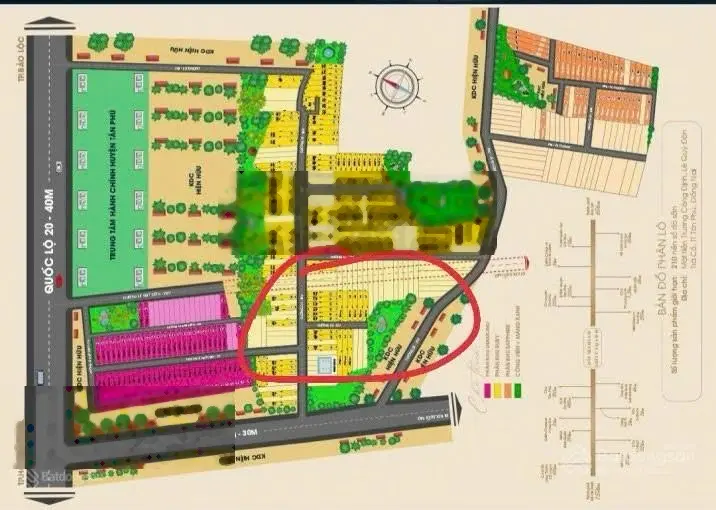 Dự án tân phú garden thuộc xã trà cổ huyện tân phú đồng nai Mặt tiền đường trương công định