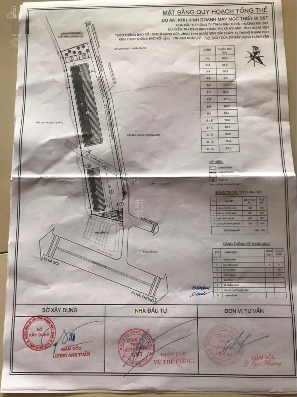 Bán đất TMDV tại phường Bạch Sam thị xã Mỹ Hào. Đường công đánh võng bao giấy phép xây dựng