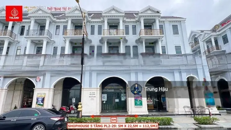 Duy nhất 1 căn Shophouse 2 mặt tiền đường Dương Thị Sen 16m 5 tầng ngay trung tâm KĐT Phú Cường