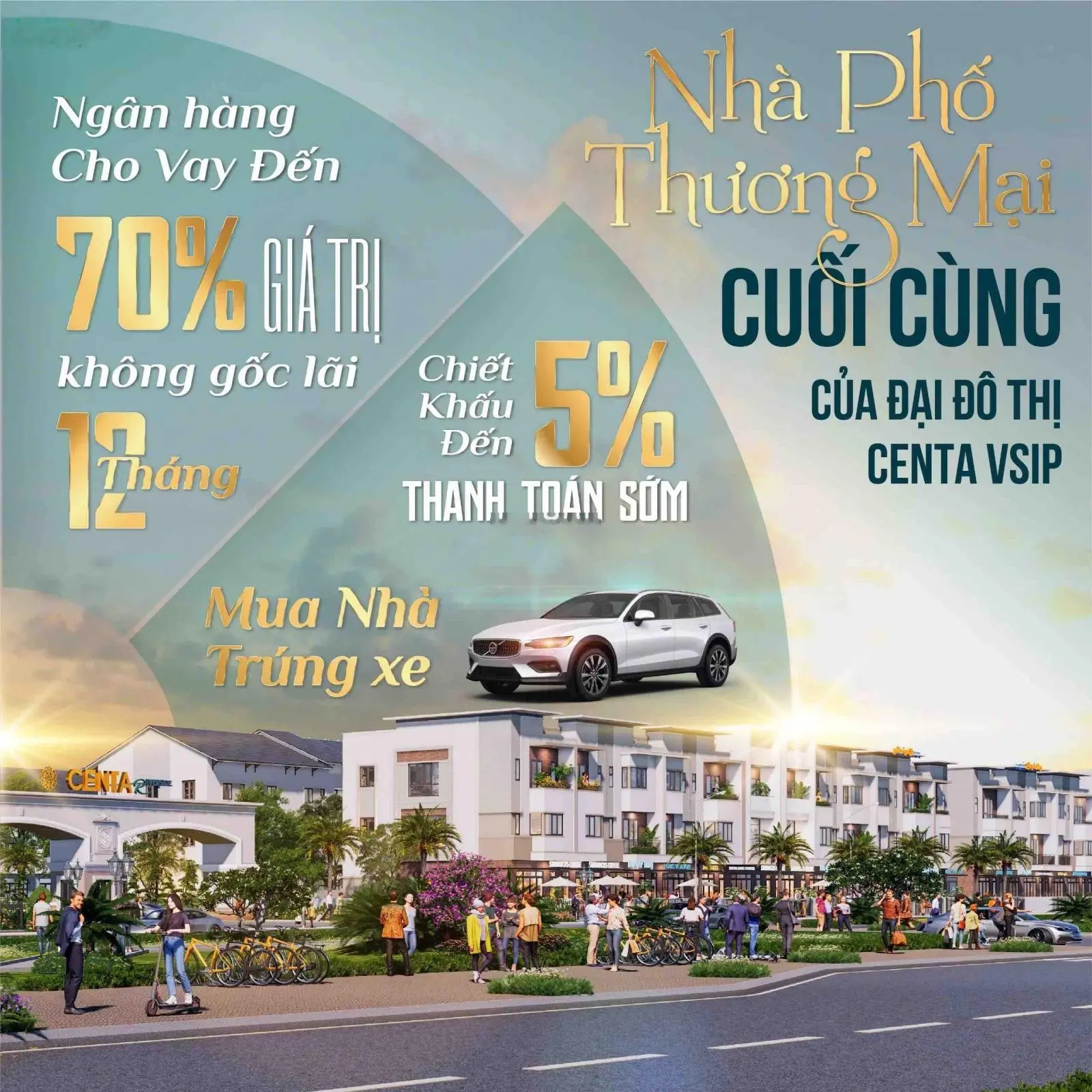 2 lô biệt thự vip KĐT Centa Vsip giá ngoại giao đón tết