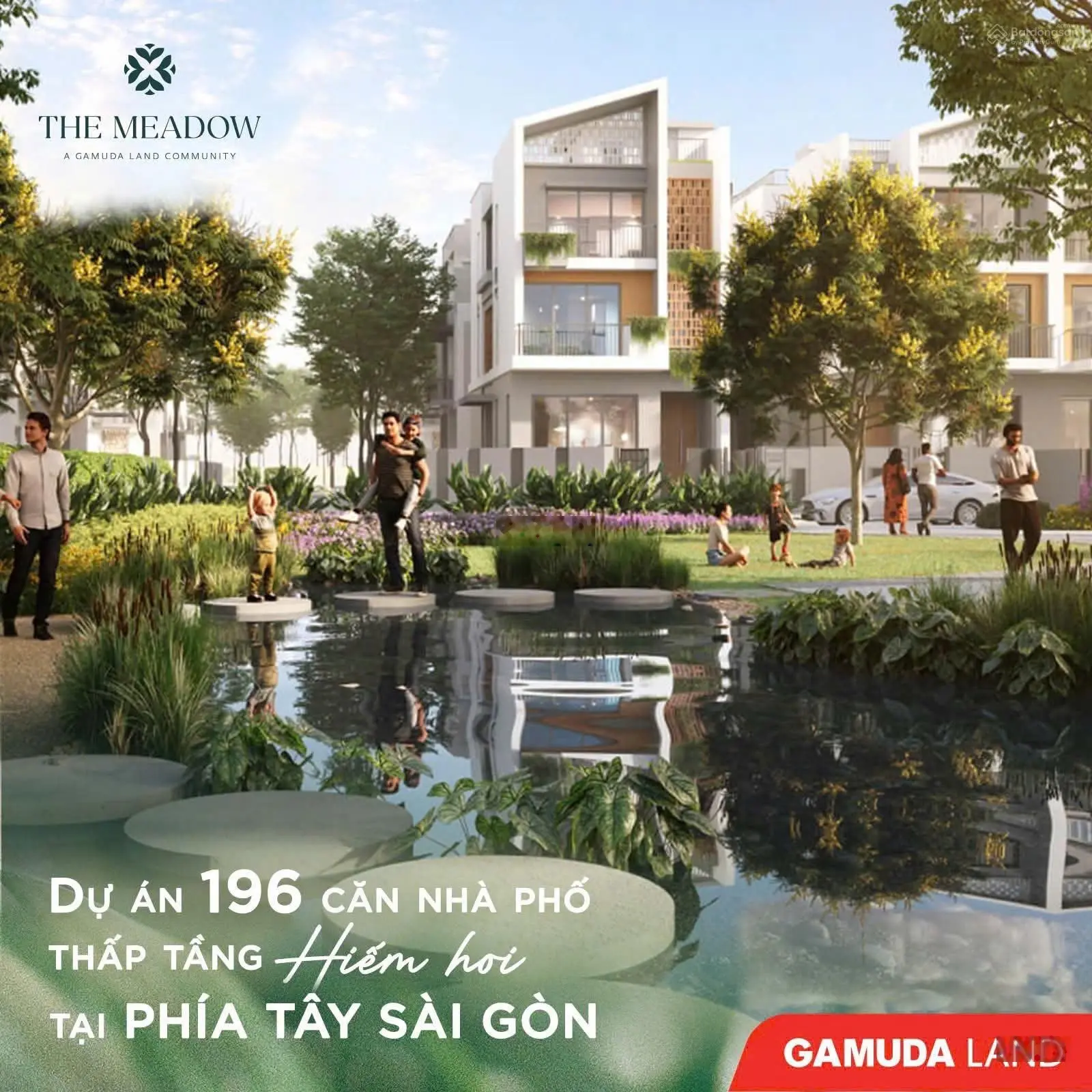 Nhà phố mặt tiền 4 tầng, ngang 5 dài 20, giá từ 8 tỷ. The Meadow - dự án đẳng cấp từ Gamuda Land