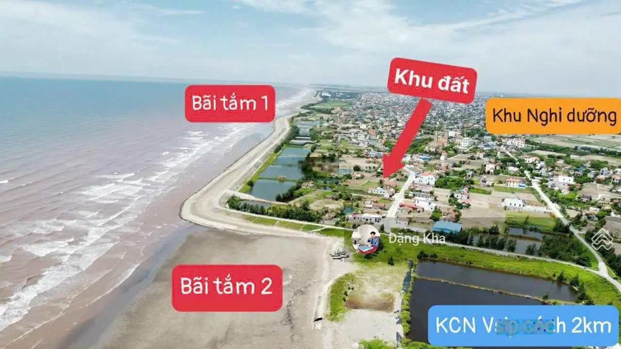 bán Lô đất đẹp nhất mặt biển Quất Lâm - Nam Định, sẵn sổ đỏ giá cực mềm