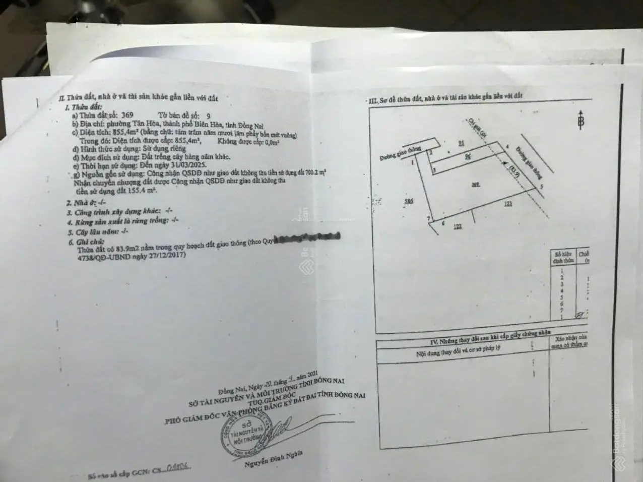 Chủ kẹt tiền cần bán gấp nhà xưởng 855.4m2 tại phường Tân Hòa, thành phố Biên Hòa, Đồng Nai