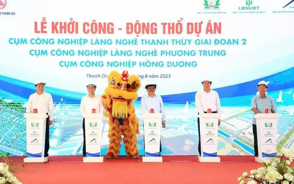 Bán suất ngoại giao cụm công nghiệp Hồng Dương huyện Thanh Oai thành phố Hà Nội, diện tích 1000m2