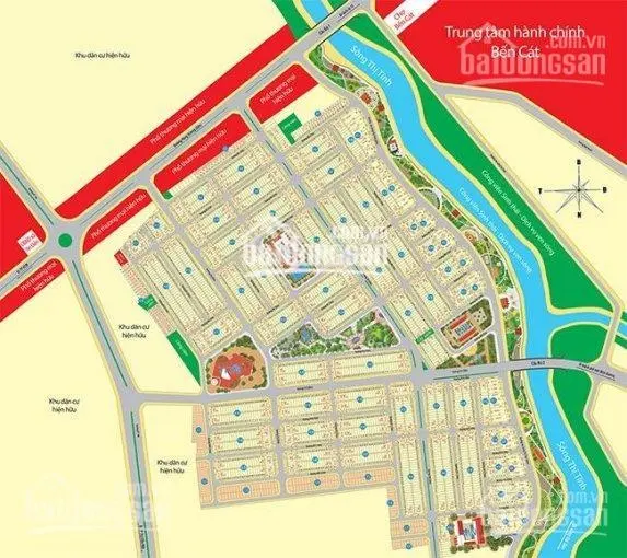 Đất mặt tiền chợ, trung tâm thị xã Bến Cát, dự án Mega City 1, đầu tư lướt sóng sinh lời cao