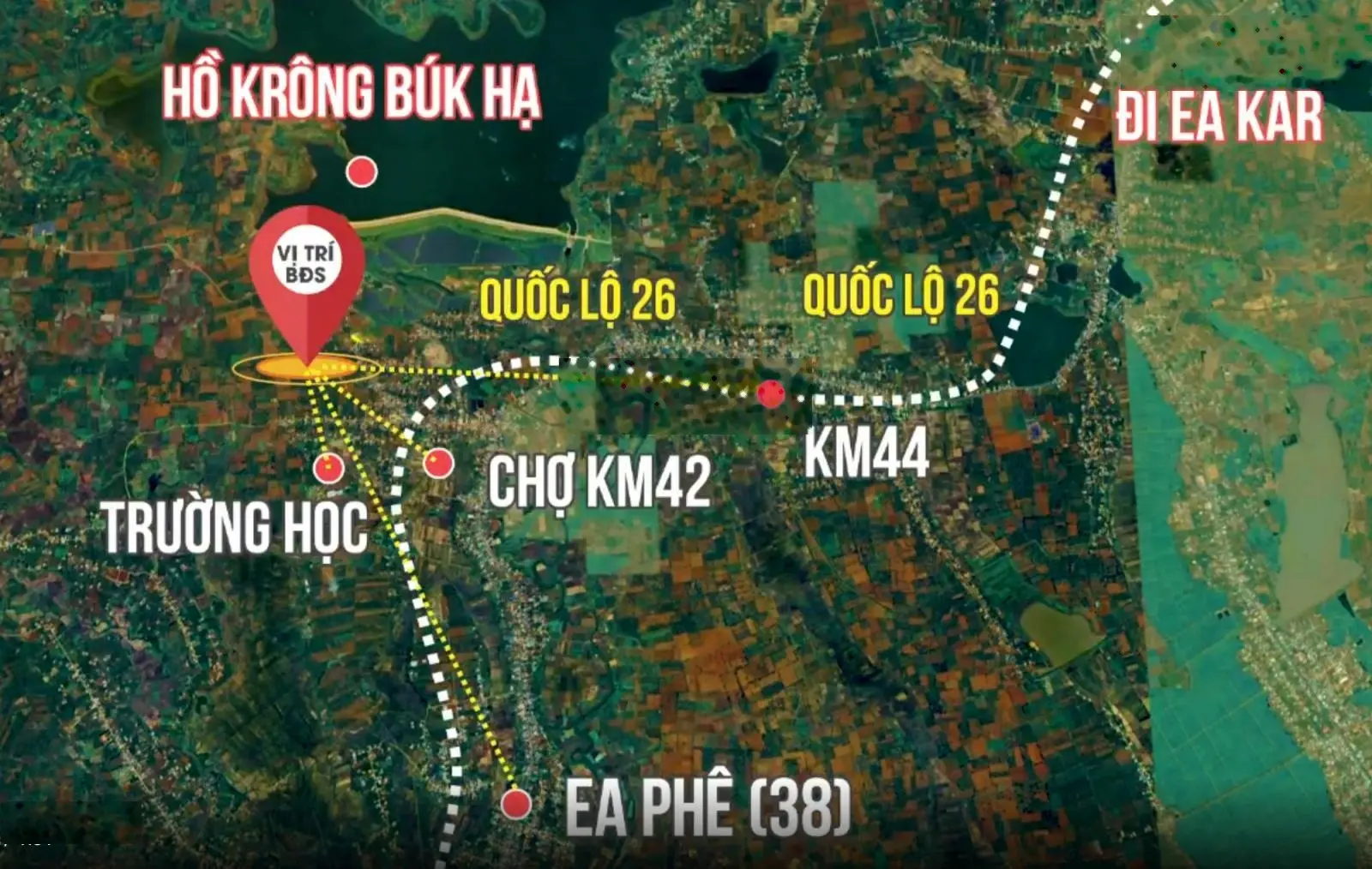 Bán hàng hiếm lô góc tại km 42 Quốc Lộ 26, 650 triệu vnd, 450.7 m2 đất