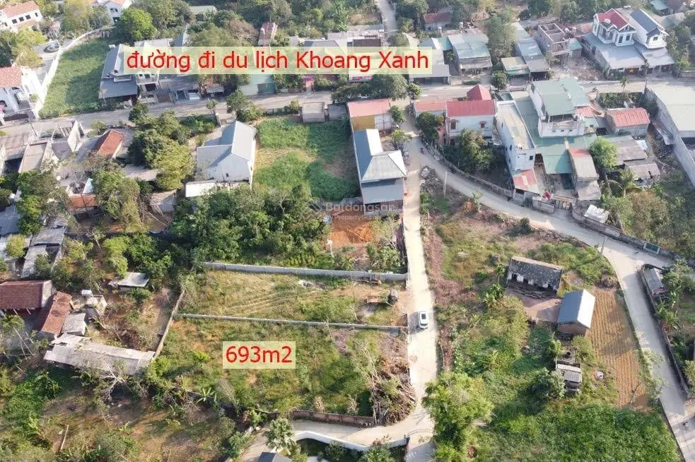 Lô đất 693m2 view núi, gần du lịch Khoang Xanh