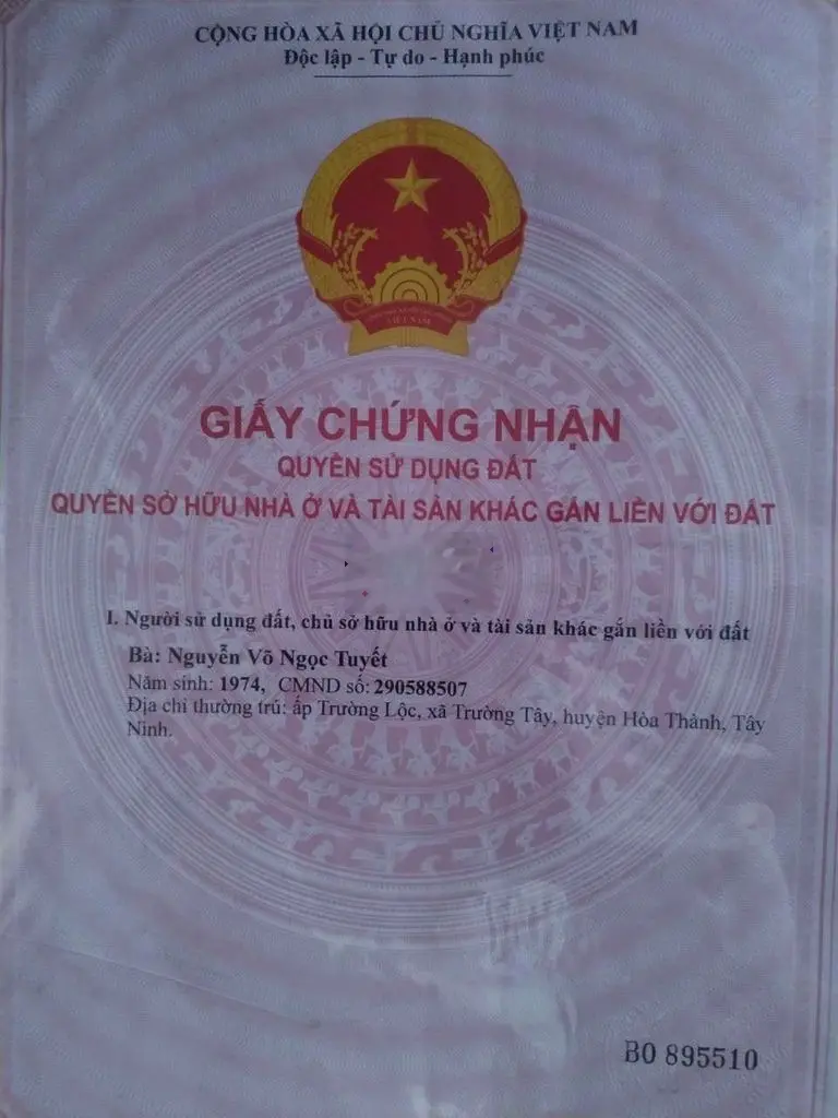 Cần bán đất thổ cư chính chủ