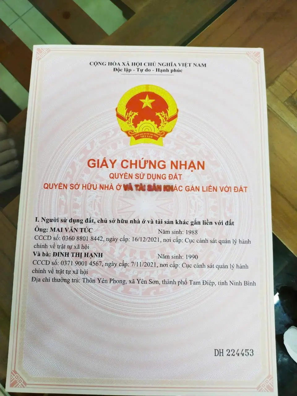 Bán đất 100m2 thổ cư tại đường Thị Tứ, xã Sơn Hà, huyện Nho Quan tỉnh Ninh Bình, gần ngã 3 Anh Trỗi