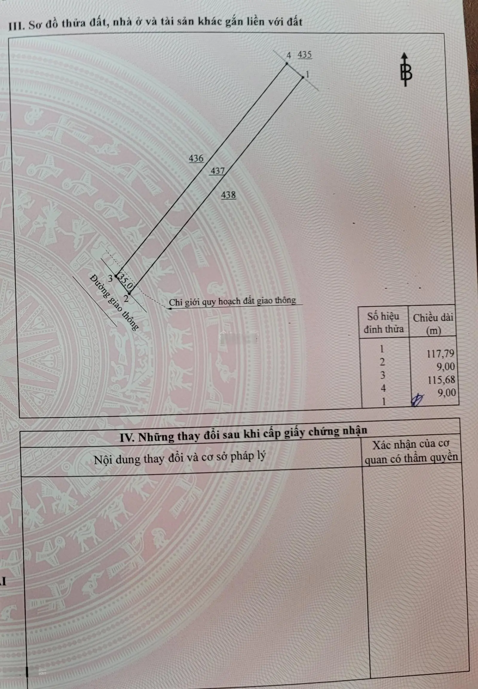 Bán đất trồng cây lâu năm, diện tích 1035.8m2, hiện đang trồng bưởi, xoài