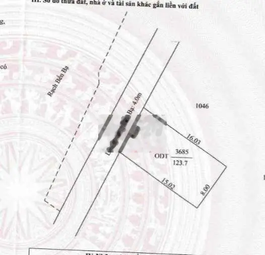 Bán đất 1,7 tỷ, diện tích 128m2 tại Cái Răng, Cần Thơ, view sông. Lộ nhựa 4m, ô tô chạy vi vu