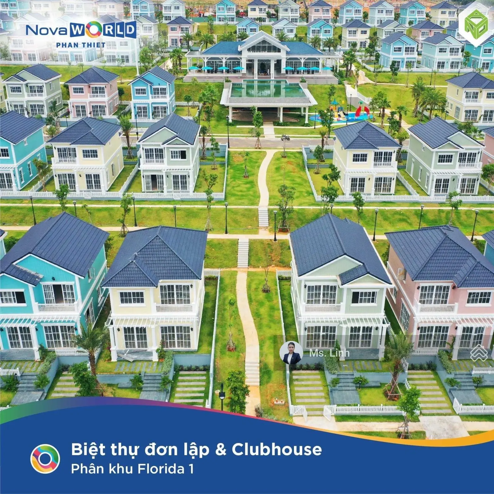 Bán gấp căn biệt thự đơn lập 200m2, view biển Novaworld Phan Thiết ngay công viên, giá 8,x tỷ