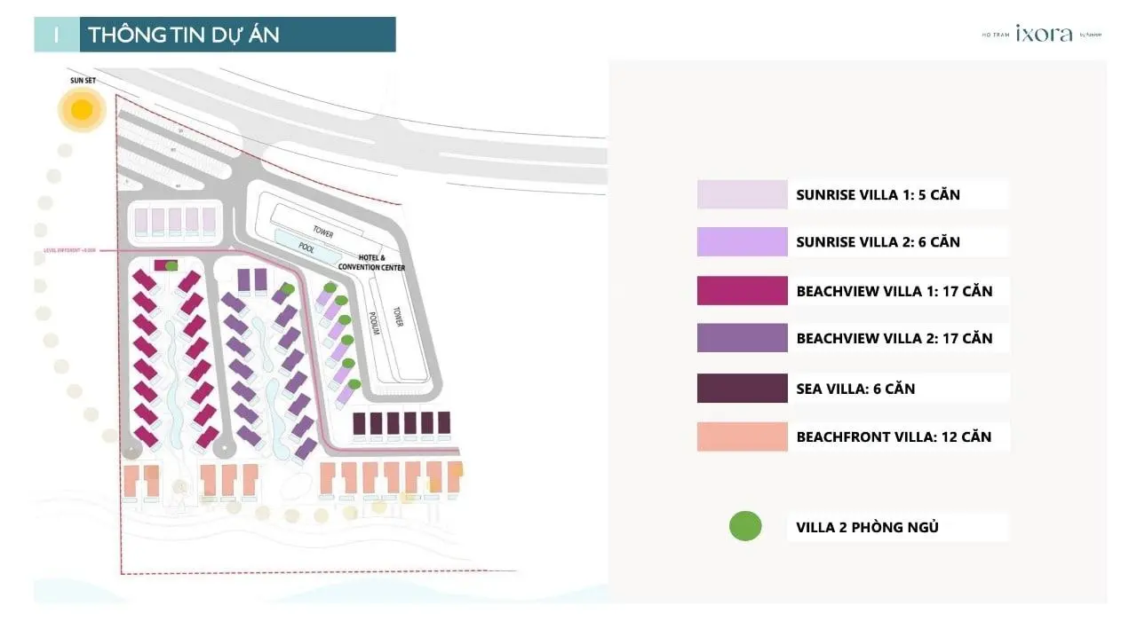 Bán Villa Ixora Ho Tram By Fusion 275-525 m2 giá từ 15-65 tỷ LH 0937688268