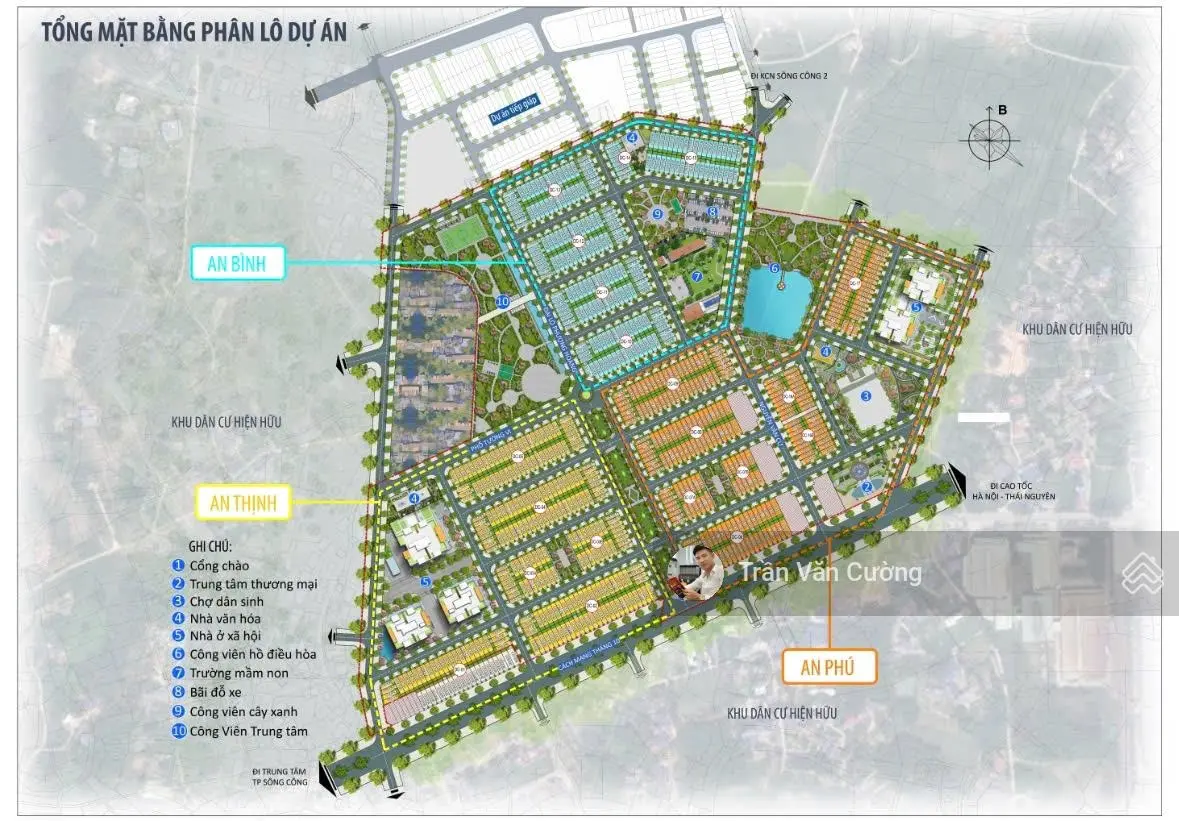 Chuyên Mua Bán - Kí Gửi đất nền dự án KĐT Cầu Trúc Sông Công - Park City giá chỉ từ 12tr/m2