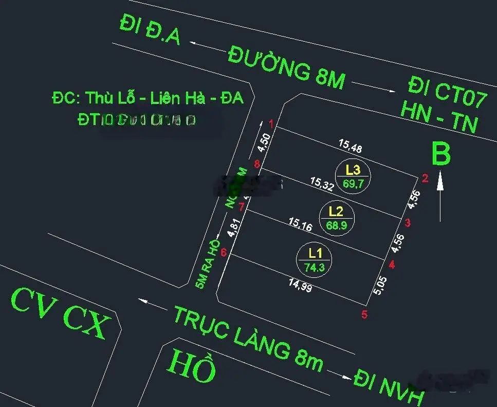 Bán đất Trung tâm xã Liên Hà - Đông Anh hàng chưa qua CĐT giá thấp hơn thị trường