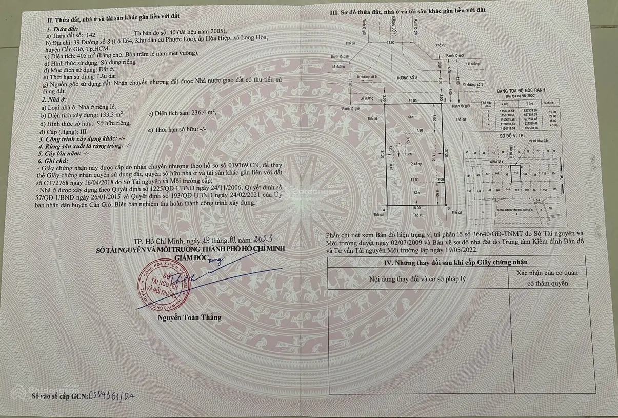 Giá đã giảm 11 triệu/m2, lô biệt thự có vỉa hè rộng nhất Phước Lộc