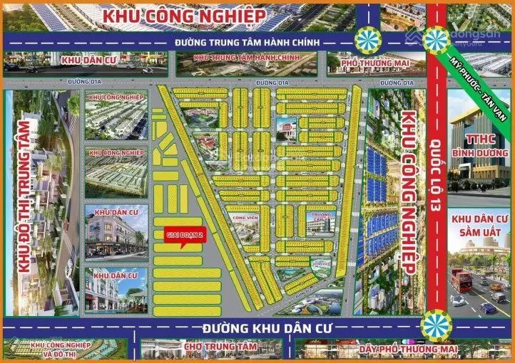 Bán lô đất 75m2 chỉ 2 tỷ 290 KDT Central point Bàu Bàng ngay đường NC. Sổ hồng riêng