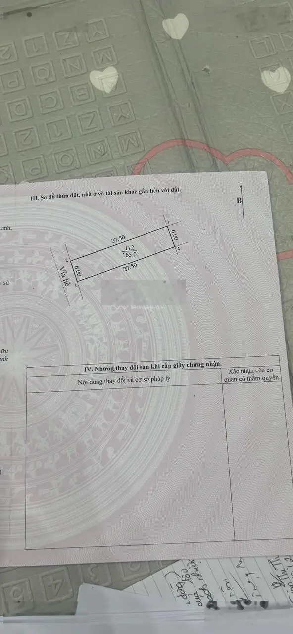 Bán lô đất NV09 - L02, 150m2 tại KĐT Chi Đông giá bán nhanh 27tr