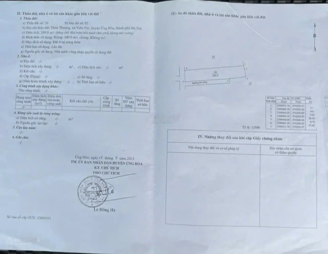 Bán nhà 3 tầng ngay cổng làng chó đá Viên Nội, huyện Ứng hòa, HN. Chỉ 20tr/m2