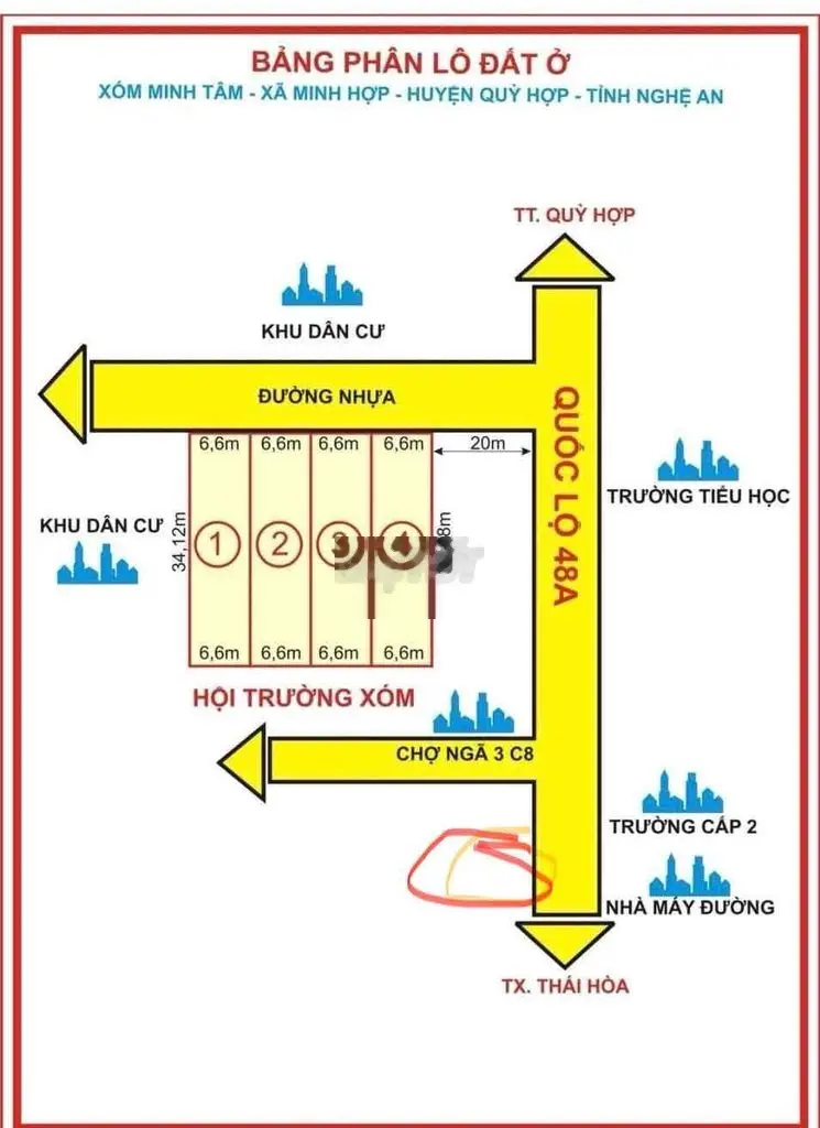 Cần bán đất trung tâm ngã ba C8