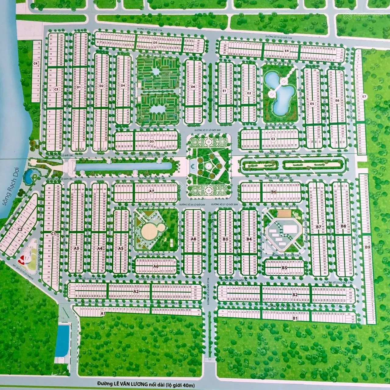 Khách kẹt cần bán lỗ lô B1.35 dự án Sài Gòn Village Lê Văn Lương, 109m2, liền kề KCN Long Hậu