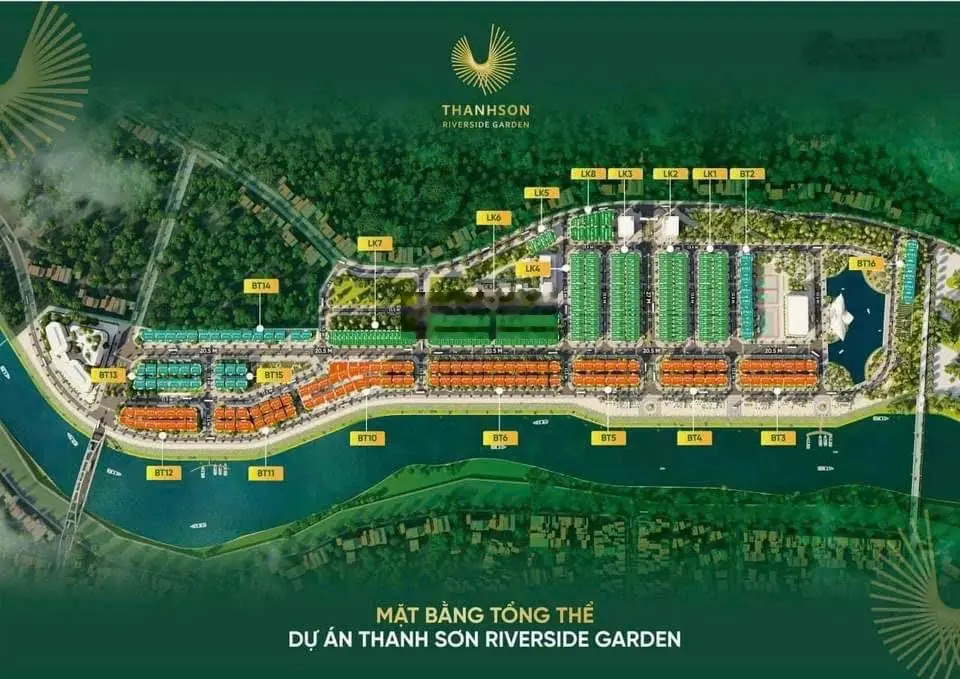 Sốc cắt lỗ 1,32 tỷ lô đất 114m lk3 riverside thanh sơn , phố vàng phú thọ