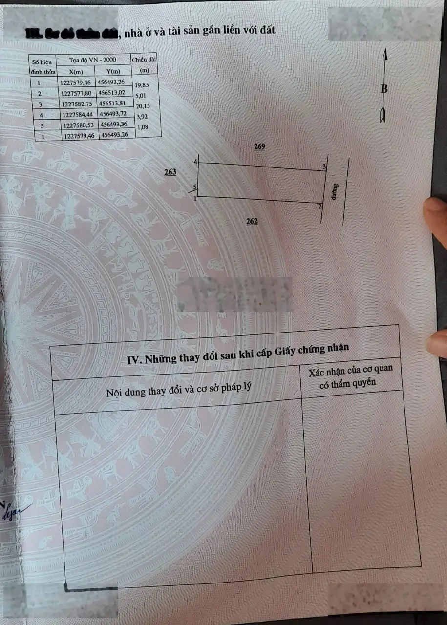 Chính chủ cần bán gấp lô đất vị trí đẹp ngay trung tâm xã Hàm Phú, Hàm Thuận Bắc, Bình Thuận