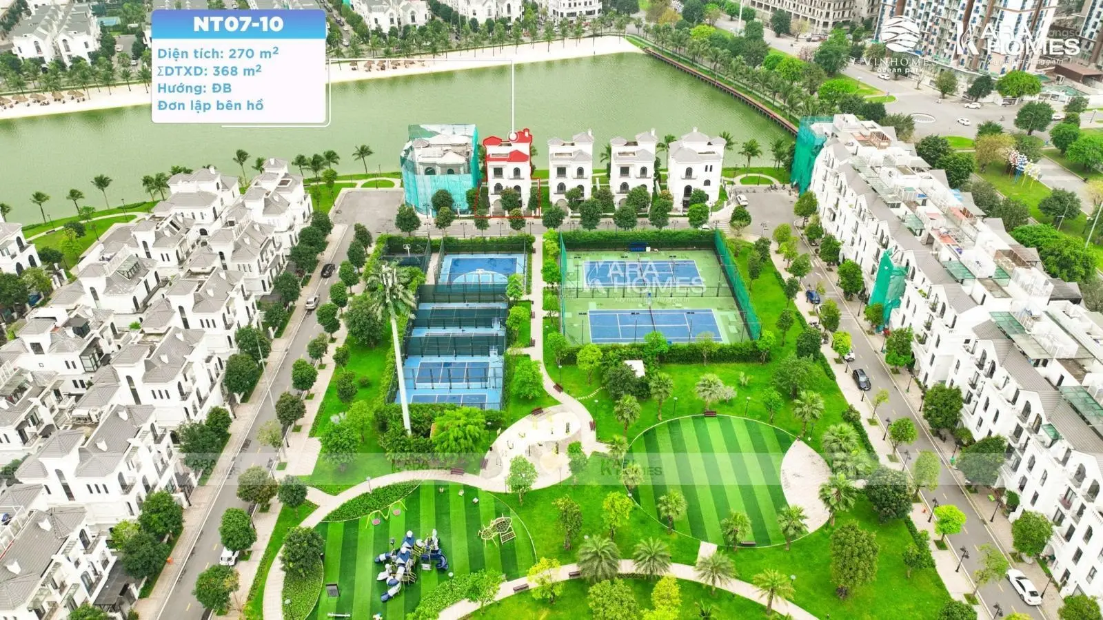 Bán biệt thự đơn lập đẹp nhất tại Ngọc Trai đảo nhỏ Vinhomes Ocean Park dinh thự bên hồ