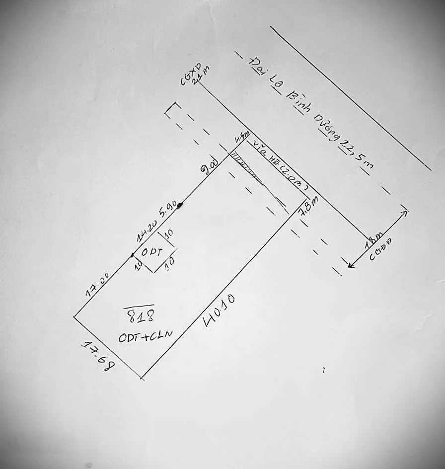 Bán đất tại quốc lộ 13, 35 tỷ vnd, 818 m2 chính chủ giá ưu đãi