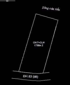 Mặt tiền sông Mê Kông DT: 1,800m2 sẵn 300m2 thổ, giá bán 1 tỷ 199 triệu, cách SG chỉ 70km